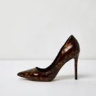 River Island Womens Tortoiseshell Court Shoes