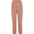 River Island Womens High Waisted Ring Belt Tapered Pants