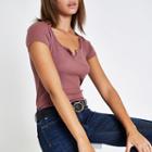 River Island Womens Notch Front T-shirt