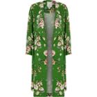 River Island Womens Petite Floral D-ring Side Duster Coat