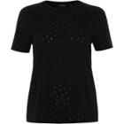 River Island Womens Star Print Burnout T-shirt