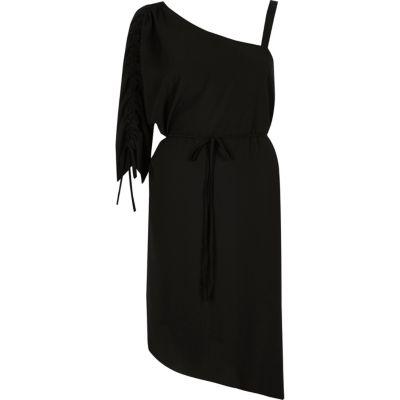 River Island Womens One Shoulder Swing Dress