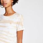 River Island Womens Tie Dye Ri Turn Up Sleeve T-shirt