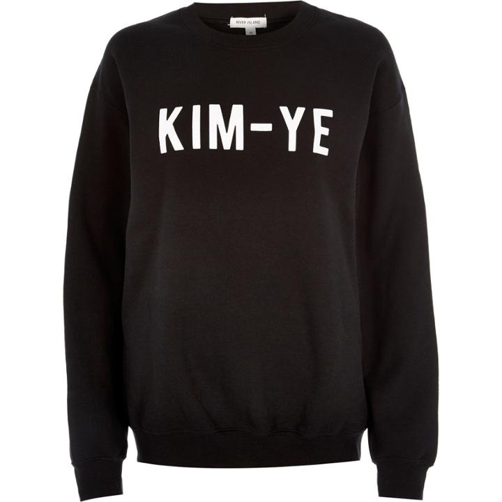 River Island Womens Kim-ye Print Sweatshirt