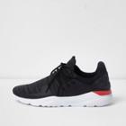 River Island Mens Knitted Lace-up Runner Sneakers