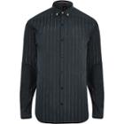 River Island Mens Metallic Stripe Slim Fit Shirt