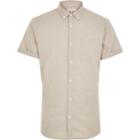 River Island Mens Marl Oxford Short Sleeve Shirt