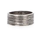 River Island Mens Metal Textured Ring