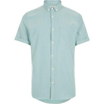 River Island Mens Waffle Short Sleeve Shirt