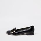 River Island Womens Patent Buckle Loafers