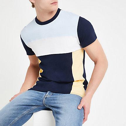 Mens Bellfield Color Block T-shirt