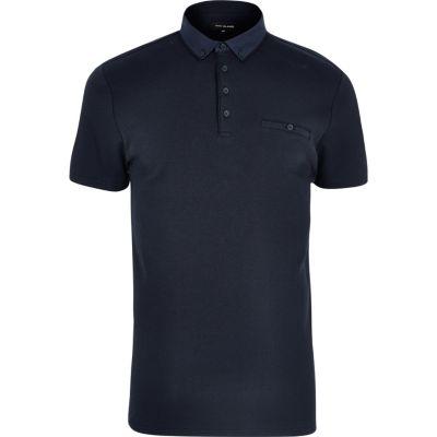 River Island Mens Button Polo Shirt