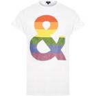 River Island Mens White 'pride And Glitter' T-shirt