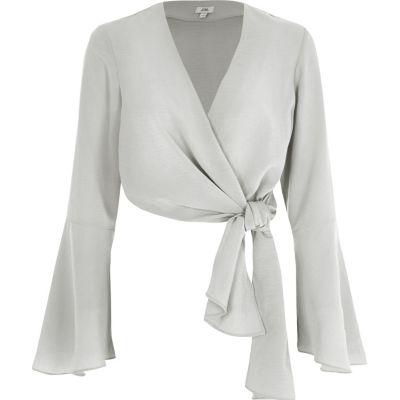 River Island Womens Wrap Ballet Crop Top
