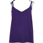River Island Womens Textured Bow Shoulder Cami Top