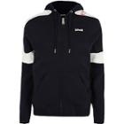 Mens Schott Colour Block Zip Front Hoodie