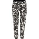River Island Womens White Monochrome Print Joggers