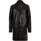 River Island Mens Leather Look Overcoat