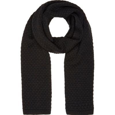 River Island Mens Honeycomb Knit Scarf