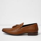 River Island Mens Perforated Tassel Loafers