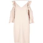 River Island Womens Frill Cold Shoulder Swing Dress