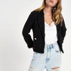 River Island Womens Petite Boucle Double-breasted Jacket