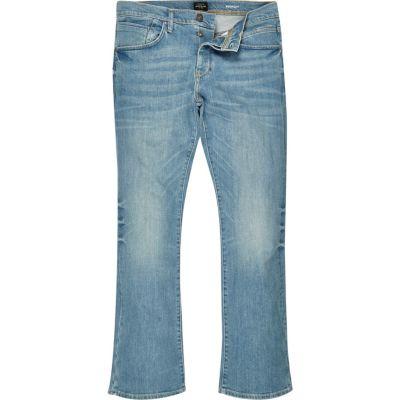 River Island Mens Wash Clint Bootcut Jeans