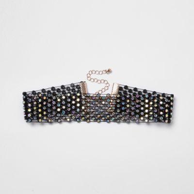 River Island Womens Rhinestone Choker