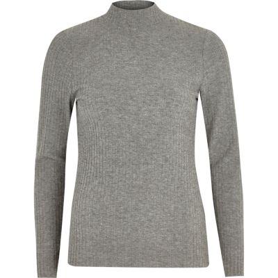 River Island Womens Brushed Rib Knit High Neck Jumper