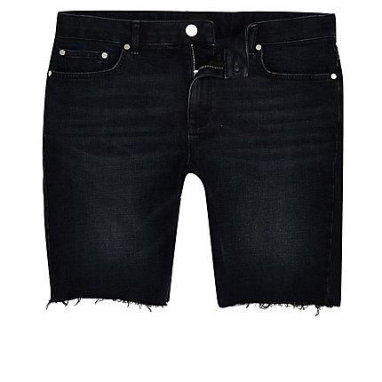 River Island Mens Big And Tall Black Skinny Shorts