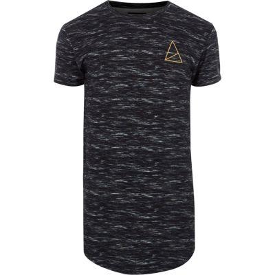 River Island Mens Golden Equation Space Dye T-shirt
