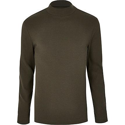 River Island Mens Turtle Neck Long Sleeve T-shirt