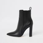River Island Womens Leather Pointed Toe Ankle Boot