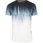 River Island Mens White Faded Print Muscle Fit T-shirt