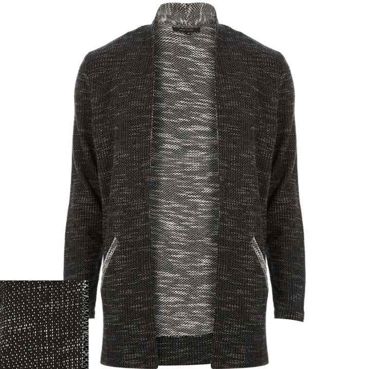 River Island Mensblack Cotton-blend Cardigan