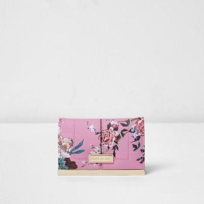 River Island Womens Floral Print Card Holder