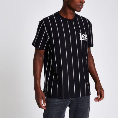 River Island Mens Lee Stripe Crew Neck T-shirt