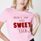 River Island Womens Petite 'sweet Talk' Print T-shirt