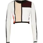 River Island Womens White Color Block Crop Top