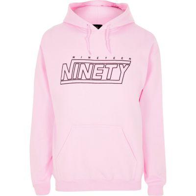 River Island Mens 'nineteen Ninety' Print Hoodie