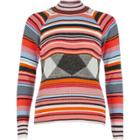 River Island Womens Stripe Turtleneck Sweater
