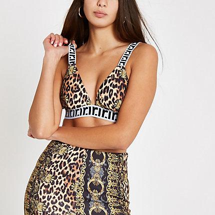 River Island Womens Animal Print Bralette