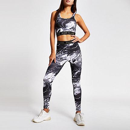 River Island Womens Marble Leggings