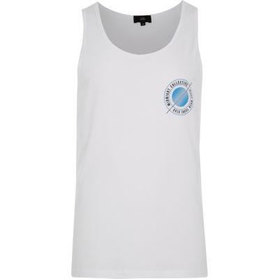 River Island Mens White 'midnight Collective' Printk