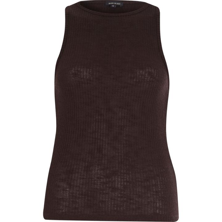 River Island Womens Ribbed Racer Back Tank