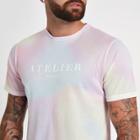 River Island Mens Tie Dye Slim Fit Crew Neck T-shirt