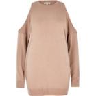River Island Womens Cold Shoulder Sweater