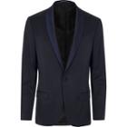 River Island Mensblue Skinny Tux Suit Jacket