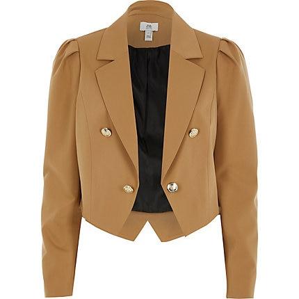 River Island Womens Petite Cropped Blazer