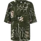 River Island Womens Crepe Word Print T-shirt